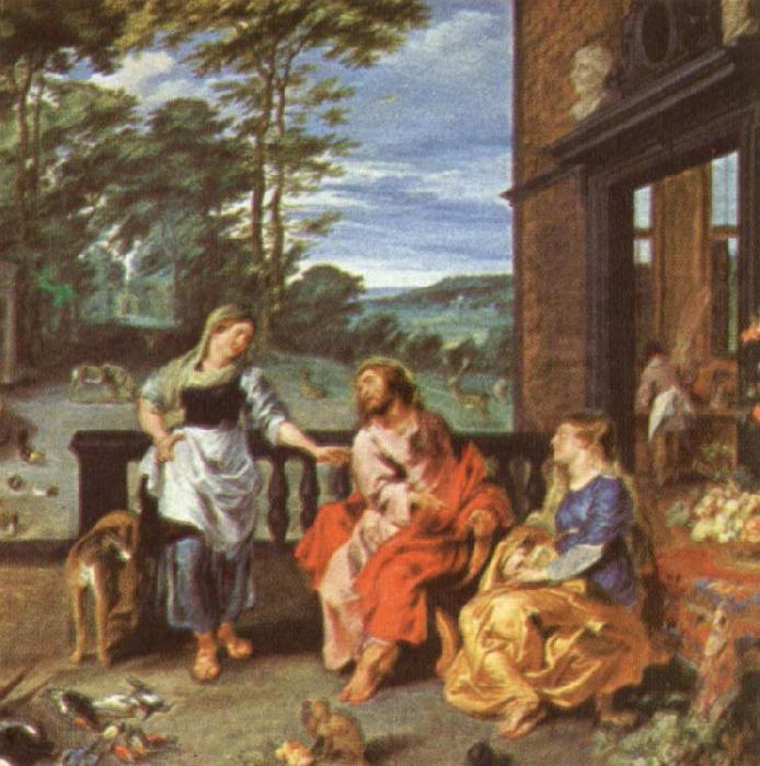 unknow artist Christ at the house of martha and mary